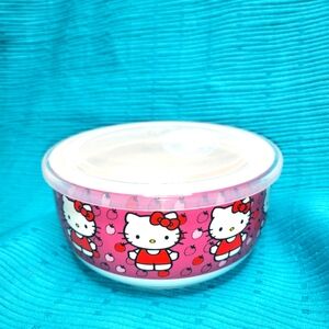 NEW Hello Kitty Strawberry print Ceramic Bowl